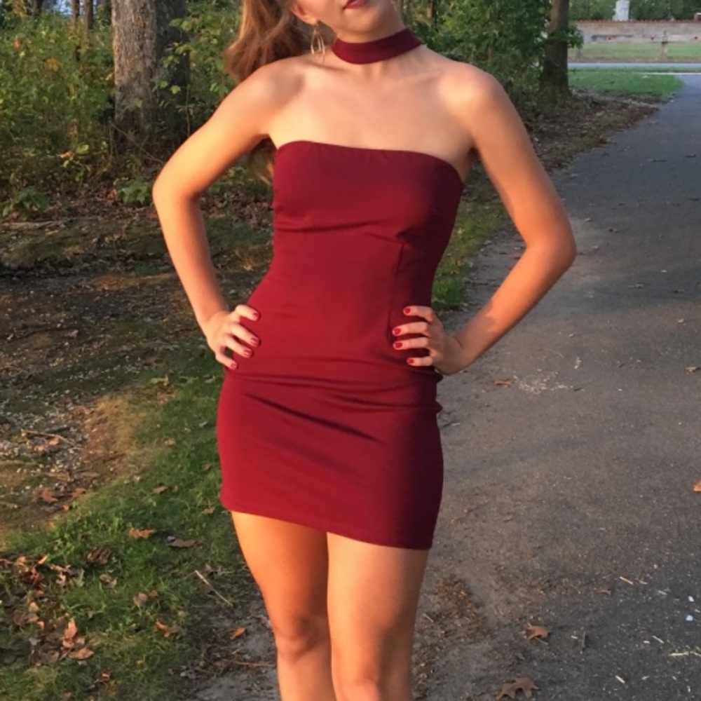 Speechless - Formal/Cocktail Maroon/Burgundy Dress